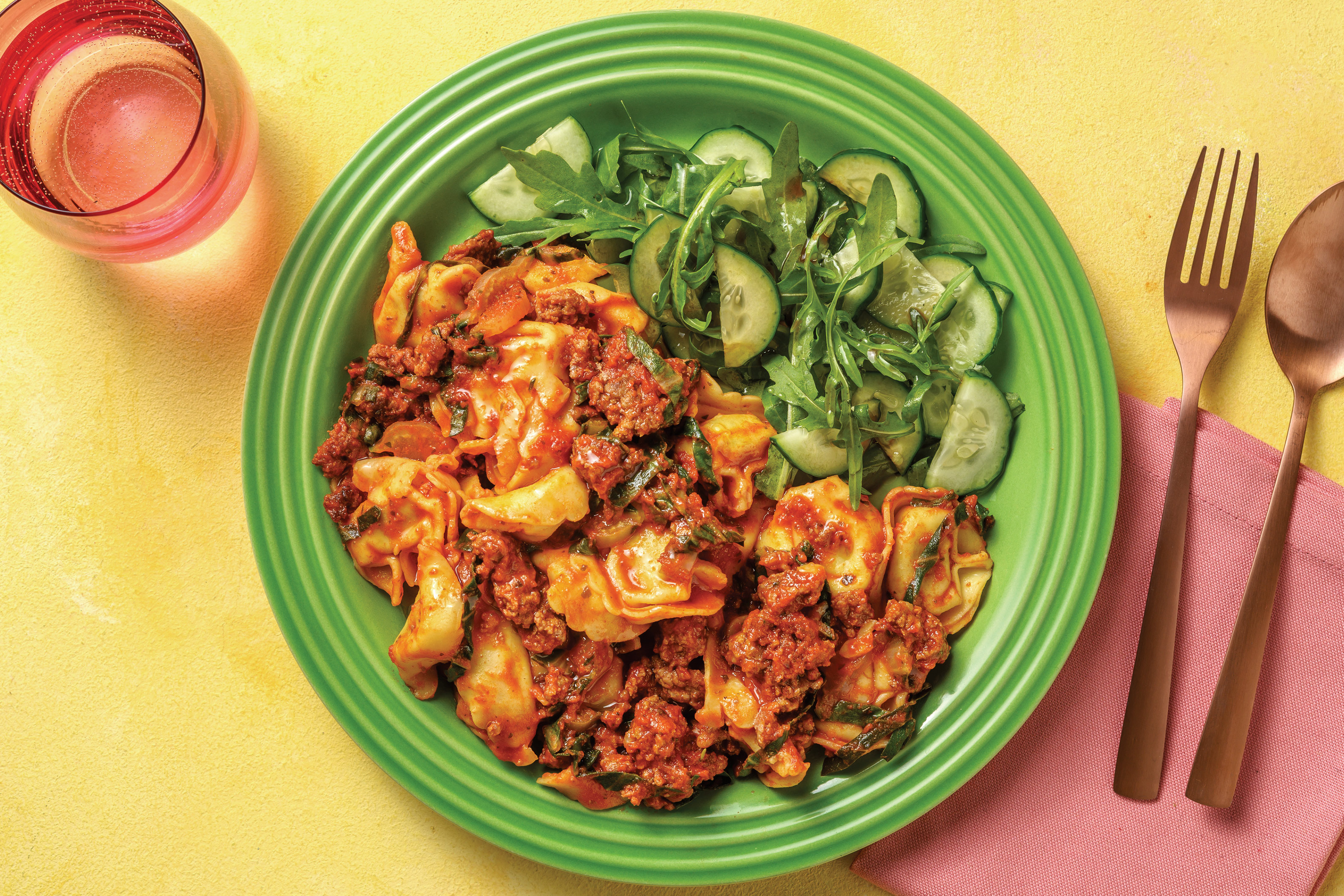 Beef Tortellini Ragu Verde