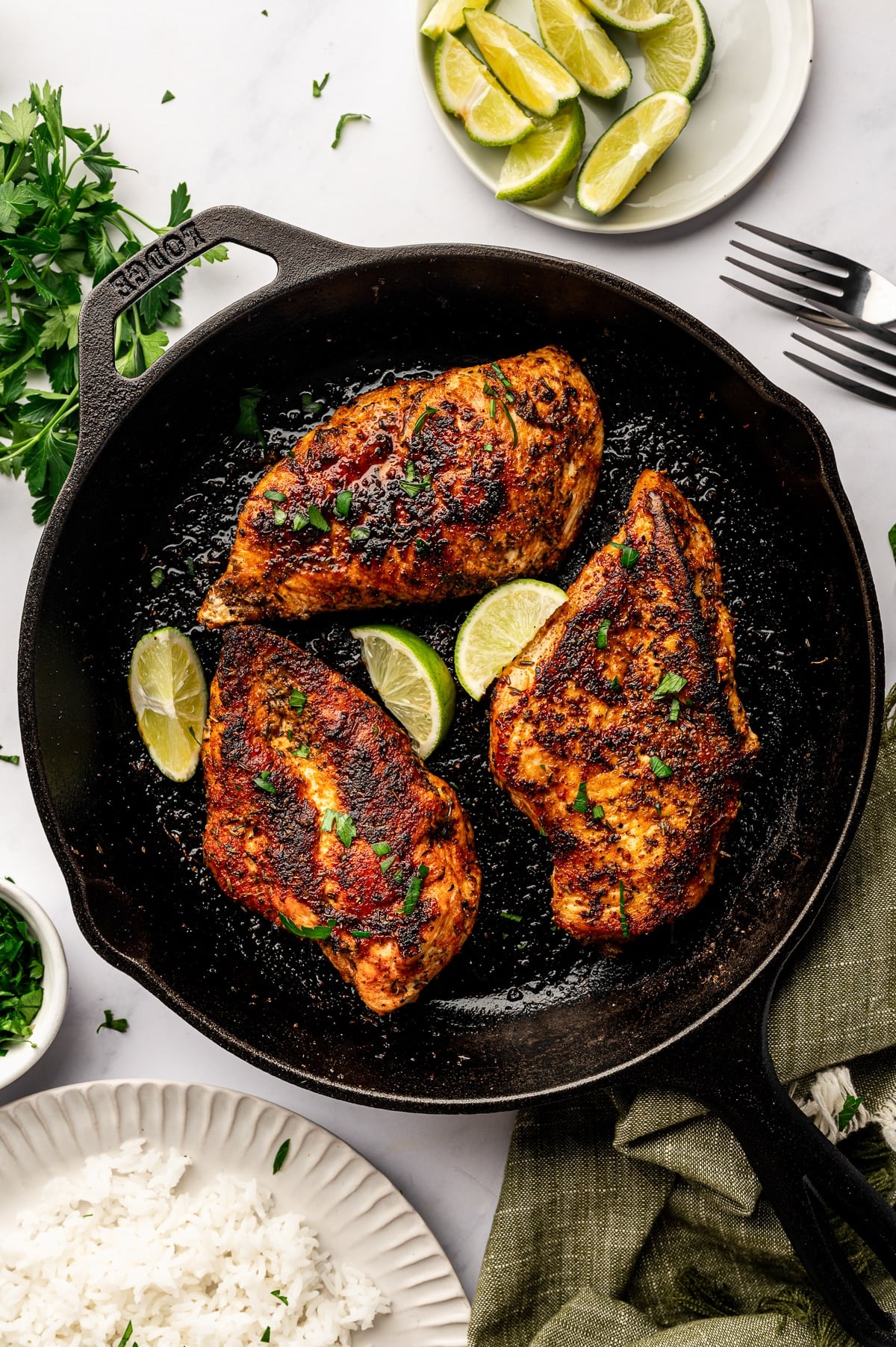 Blackened Chicken with Lime
