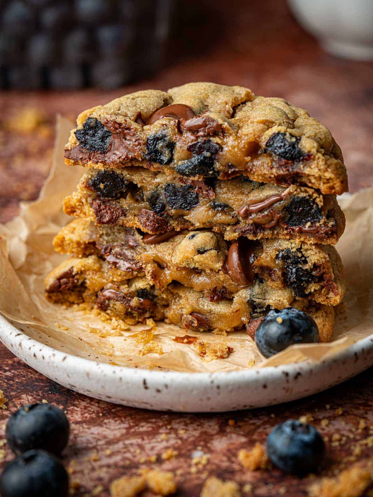 Blueberry Espresso Cookies