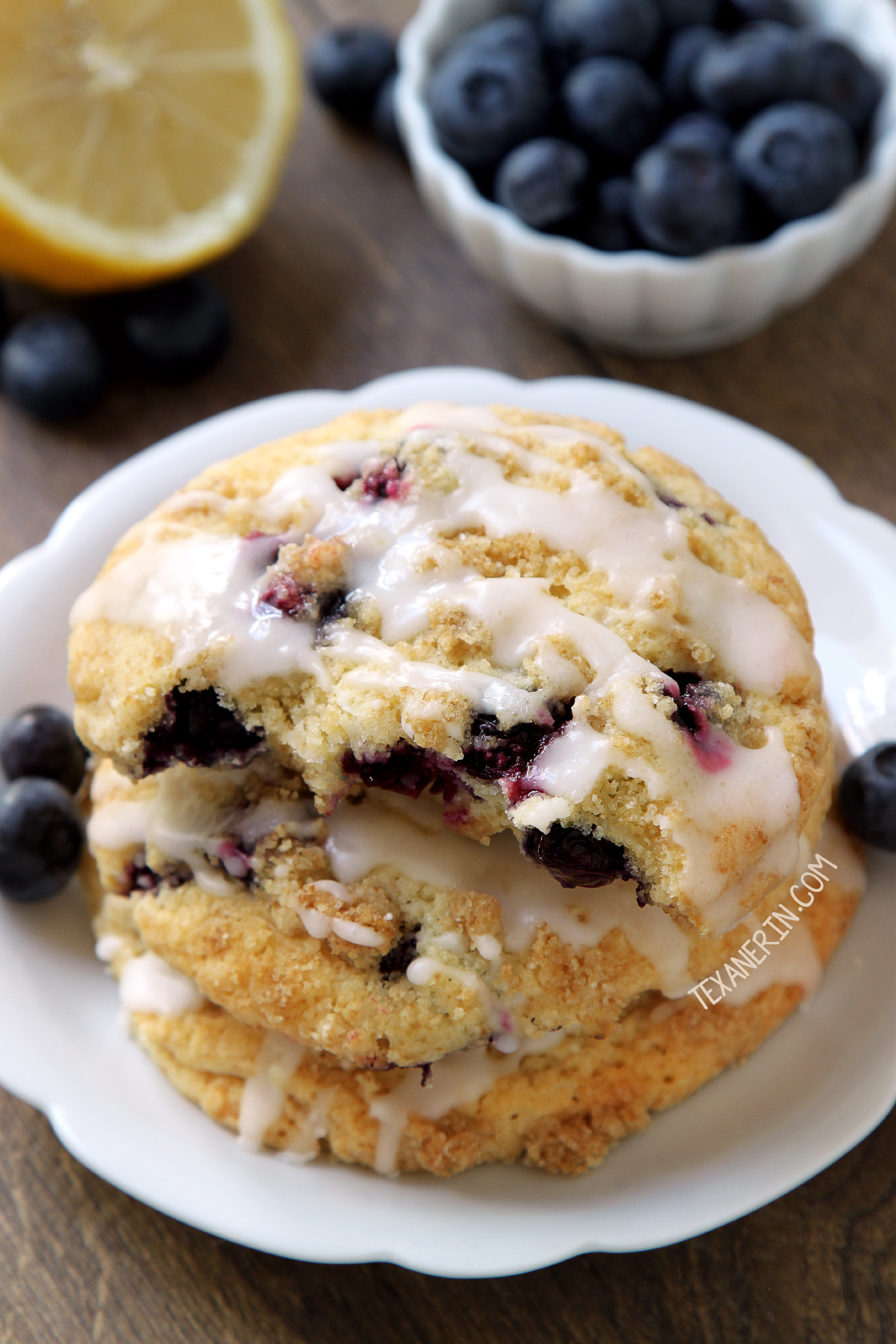 Whole Wheat Blueberry Cookies