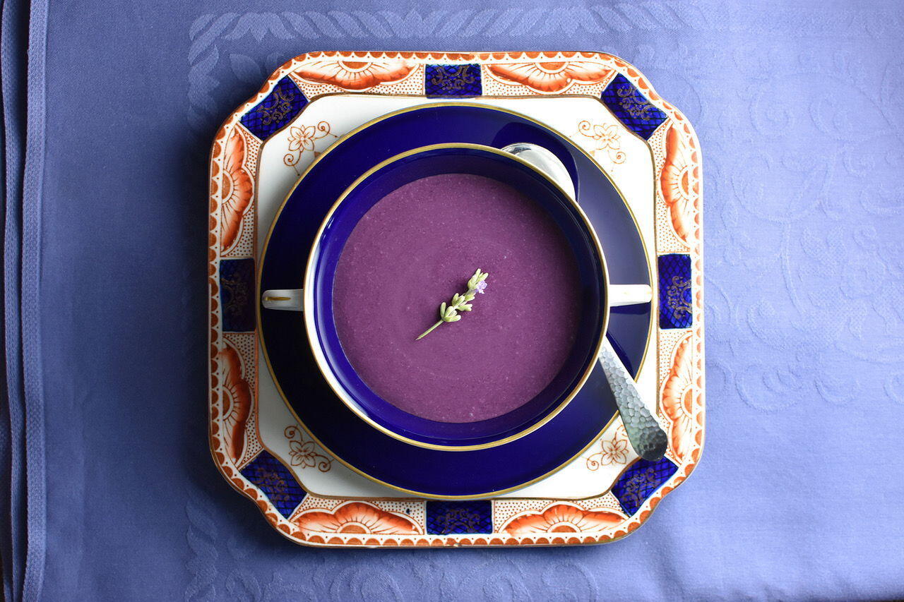 Blueberry Lavender Soup