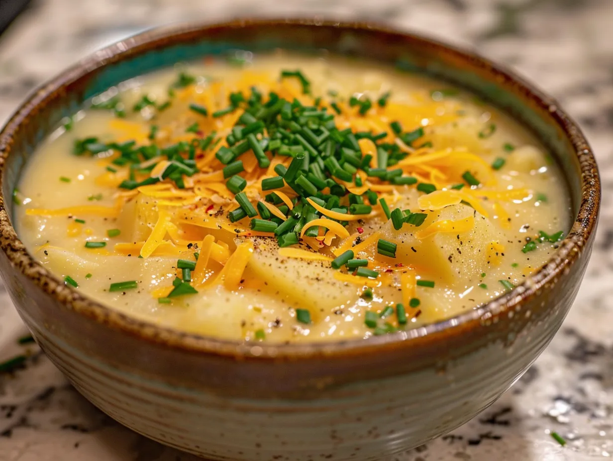 Garlic Herb Potato Soup