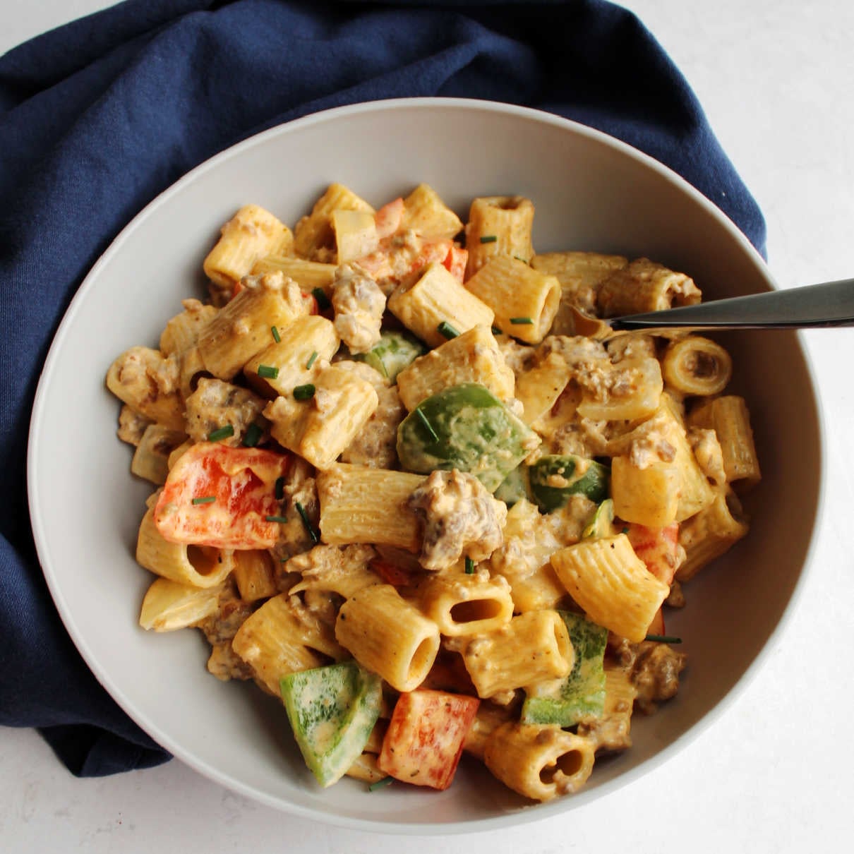 Pepper Jack Chorizo Pasta