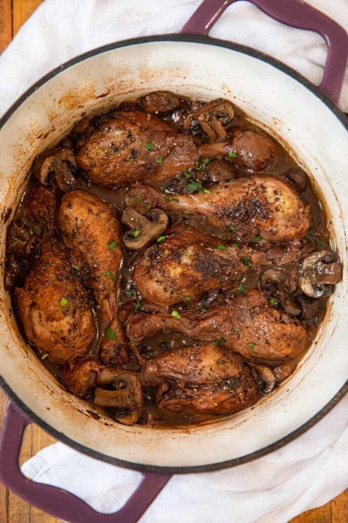 Red Wine Braised Drumsticks