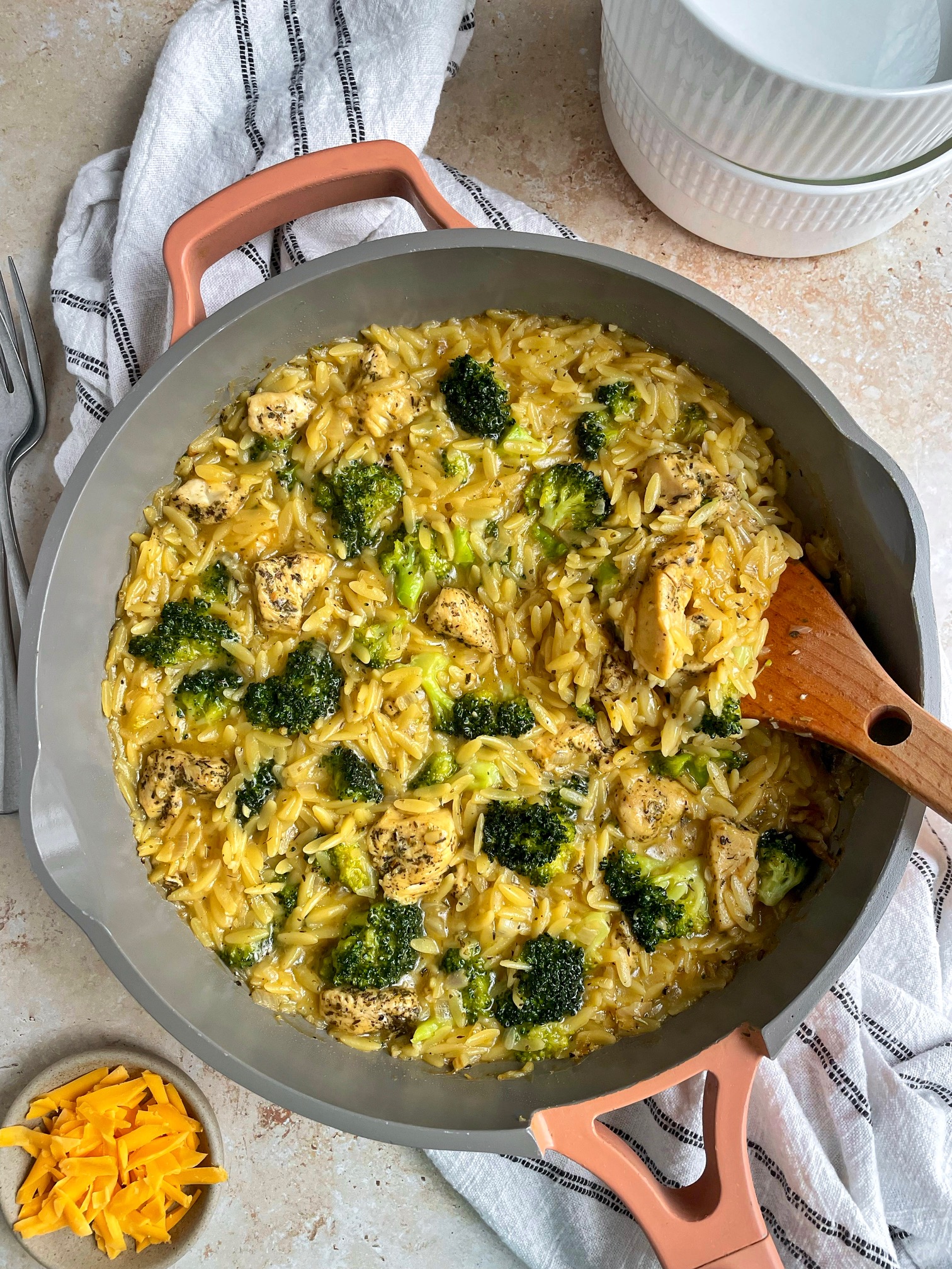 Chicken Orzo with Broccoli