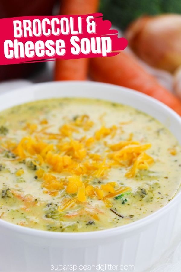 Broccoli Cheddar with Caramelized Onions