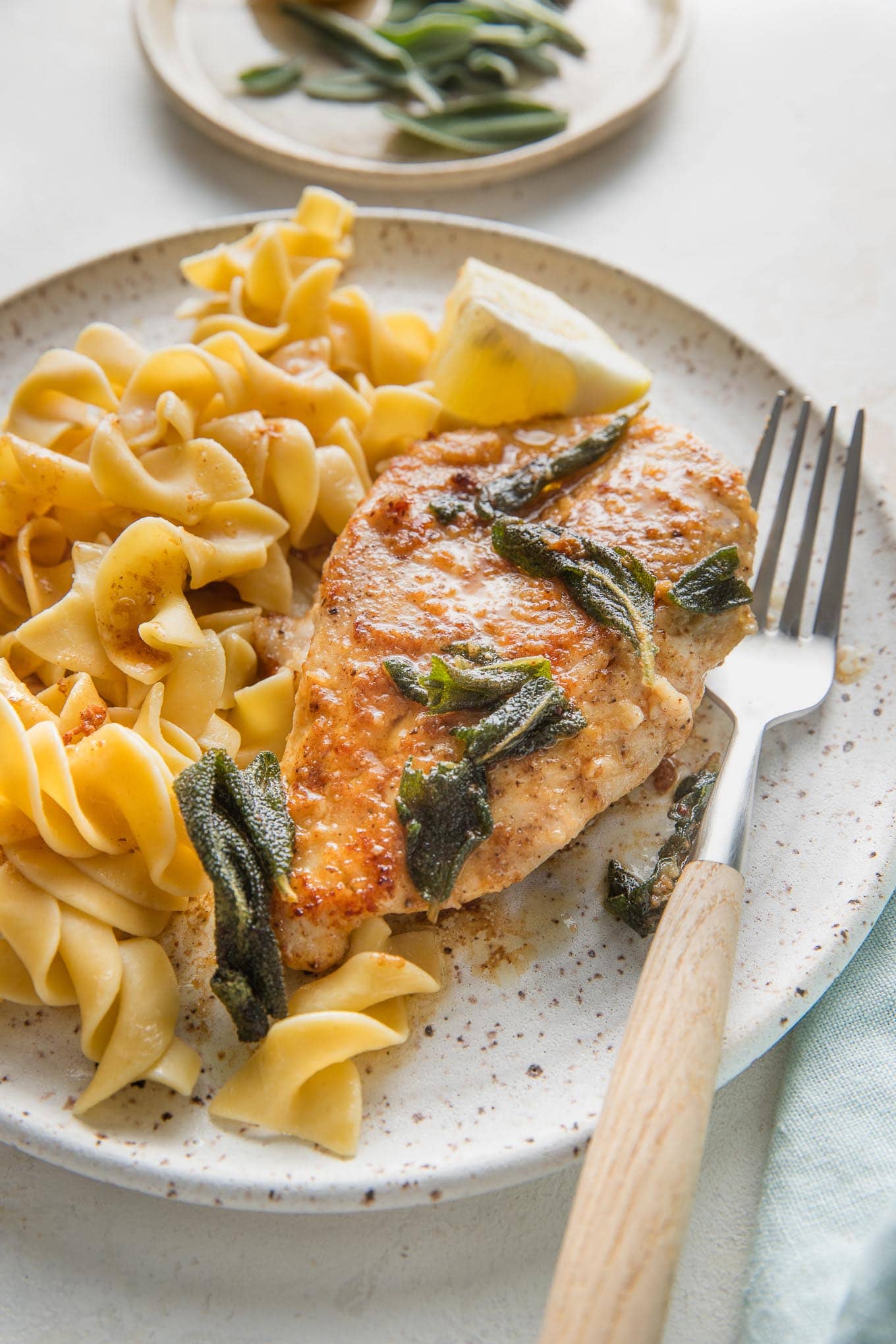 Crispy Chicken with Sage Butter
