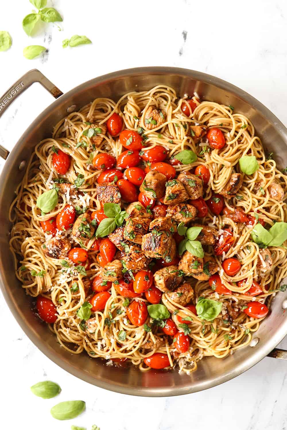 Balsamic Tomato Chicken Linguine
