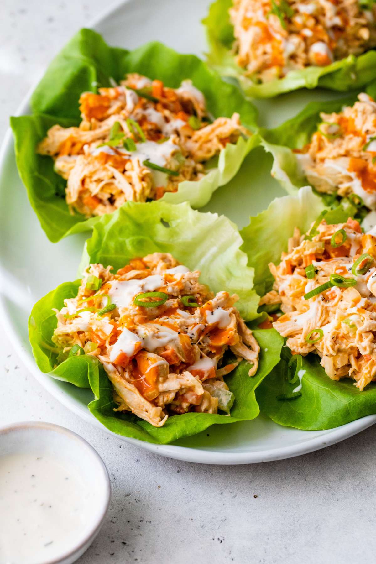Buffalo Chicken Lettuce Wraps