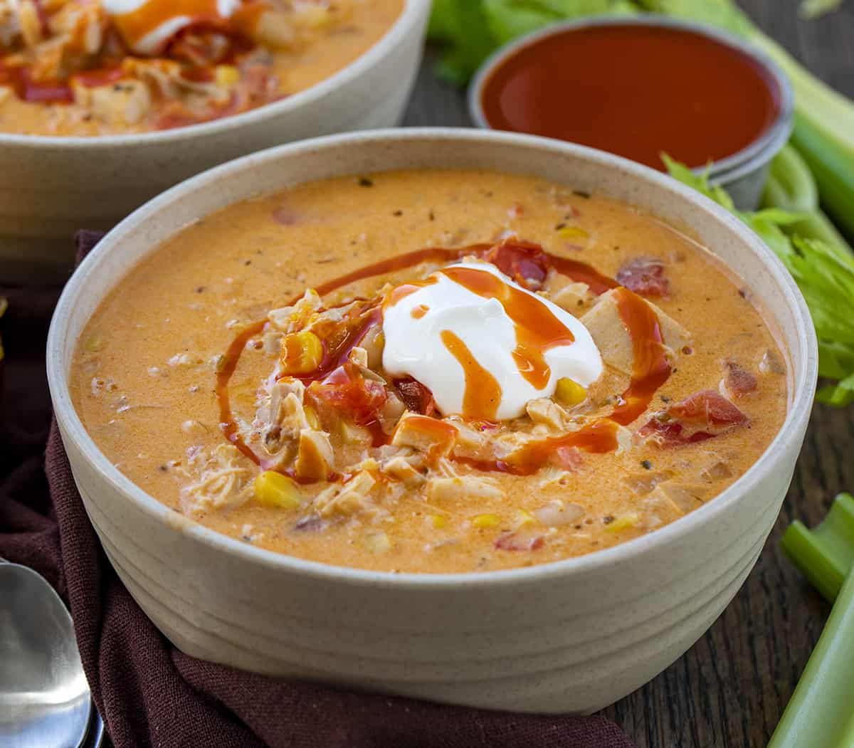 Buffalo Chicken Cream Soup