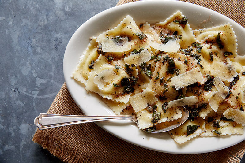 Buttery Sausage and Sage Ravioli