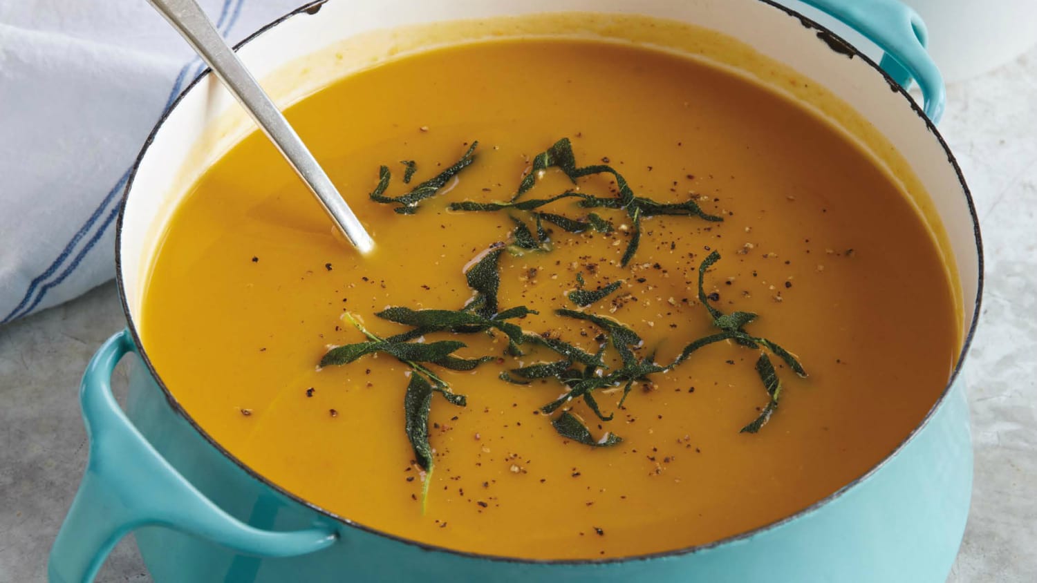 Butternut Squash Soup with Crispy Sage