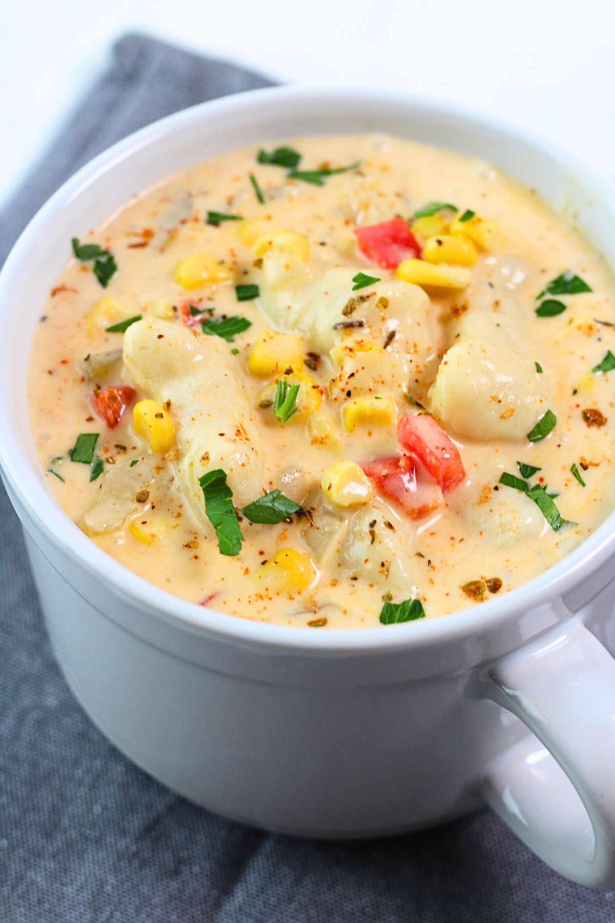 Jalapeño Corn Chowder with Gnocchi