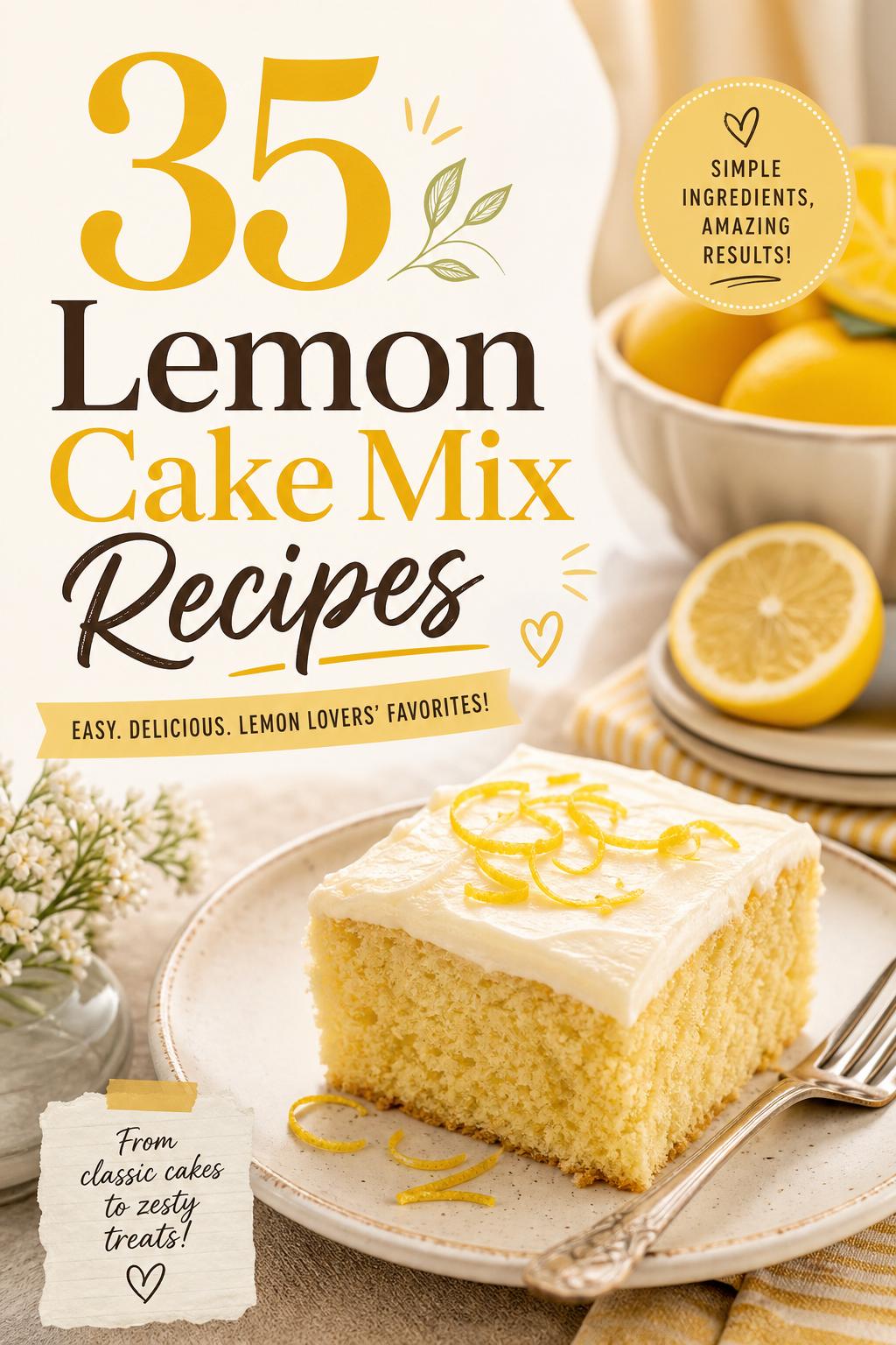 35 Lemon Cake Mix Recipes