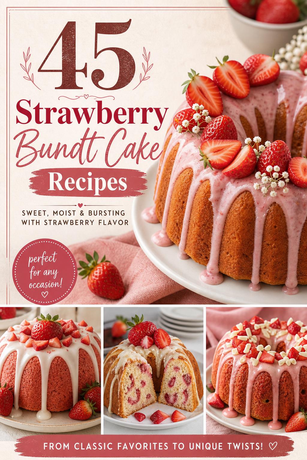 45 Strawberry Bundt Cake Recipes