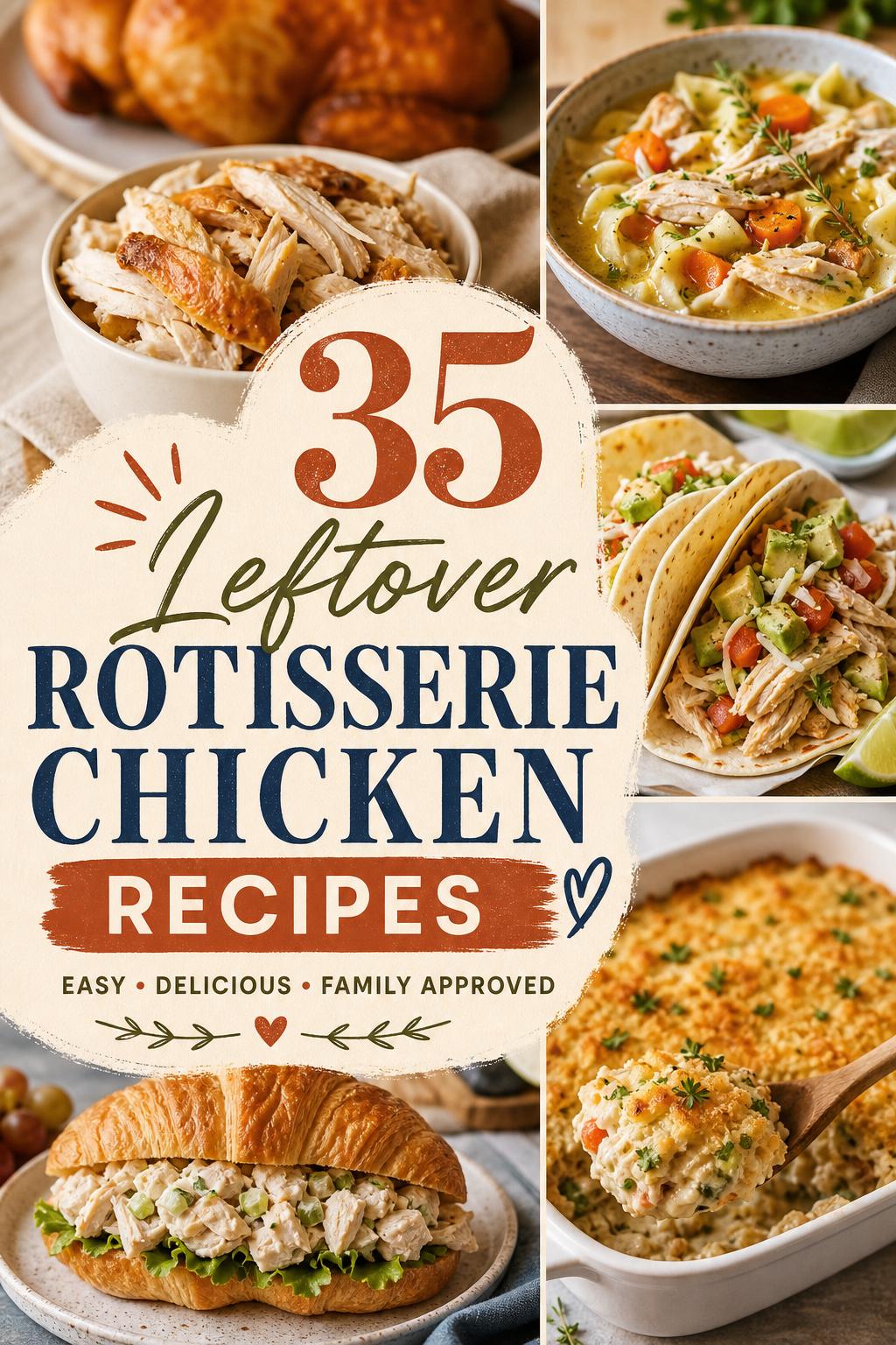 35 Leftover Rotisserie Chicken Recipes