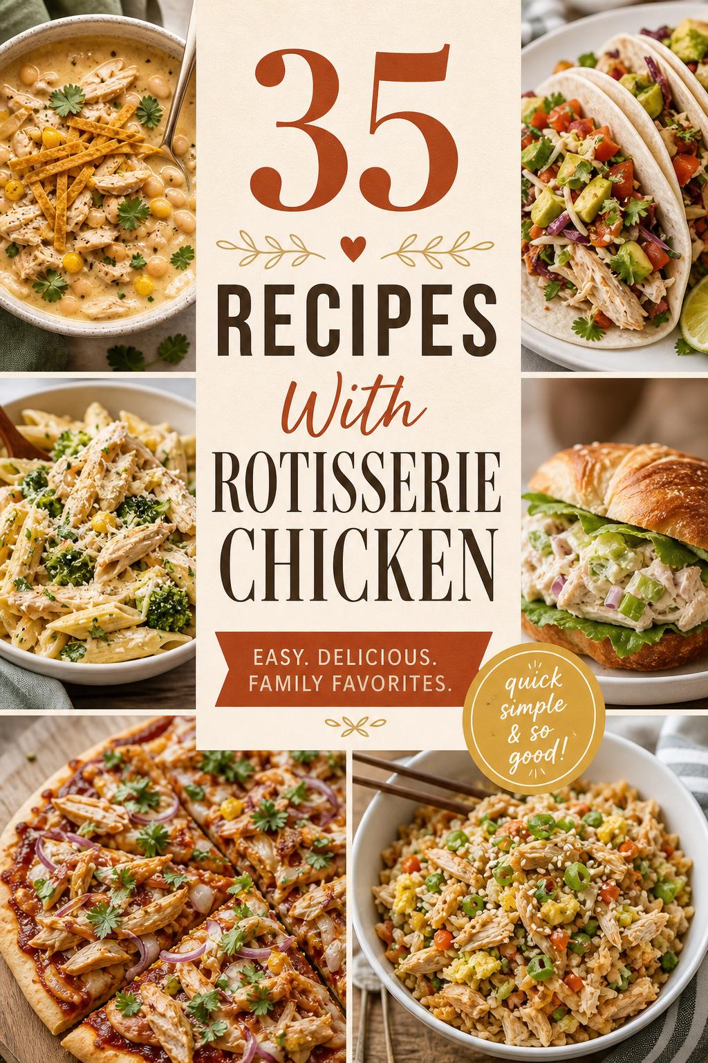 35 Recipes With Rotisserie Chicken