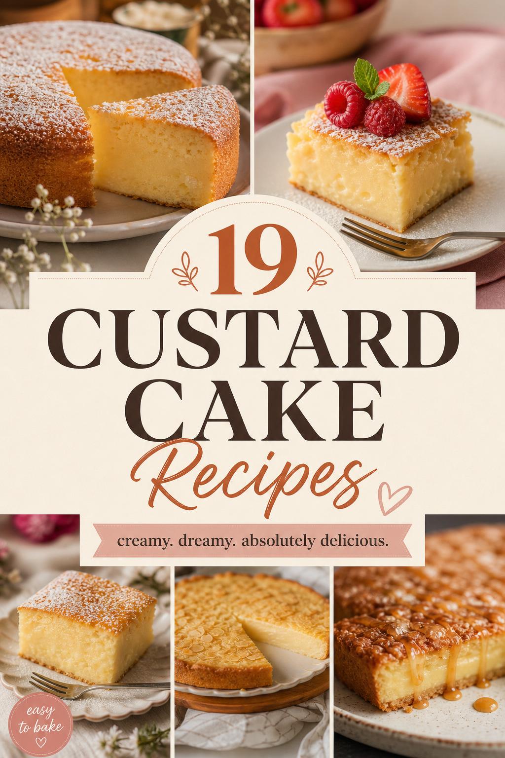 19 Custard Cake Recipes