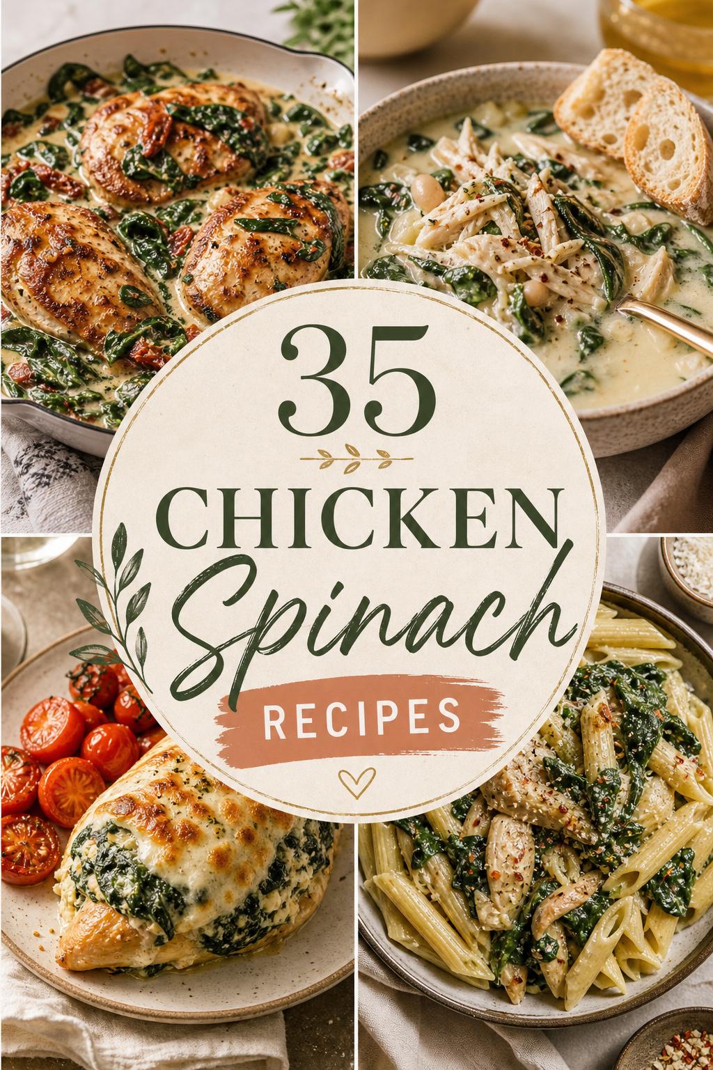 35 Chicken Spinach Recipes