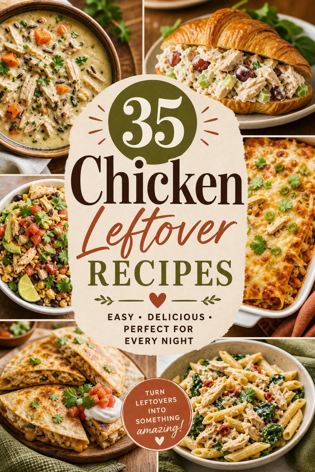 35 Chicken Leftover Recipes