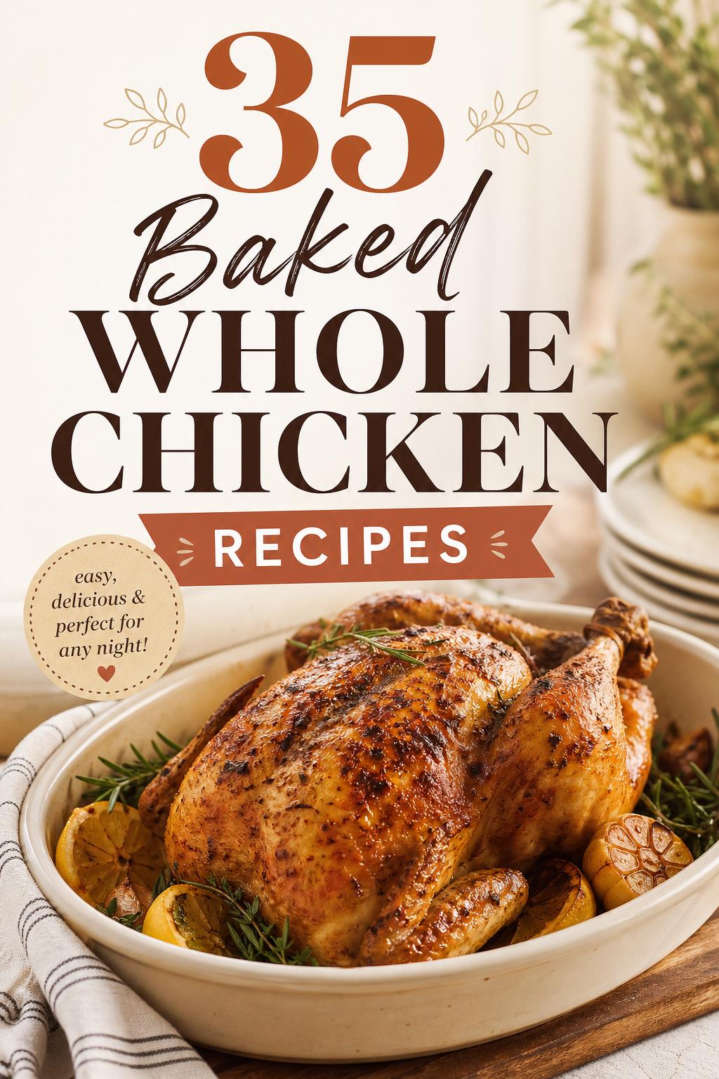 35 Baked Whole Chicken Recipes