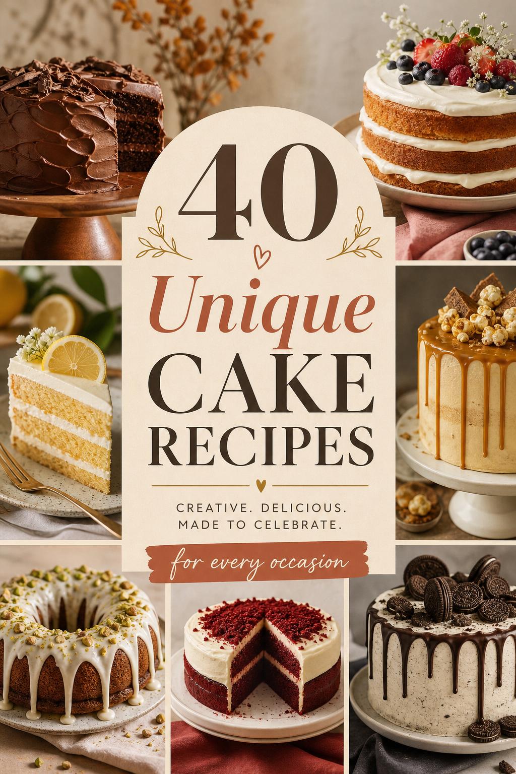 40 Unique Cake Recipes