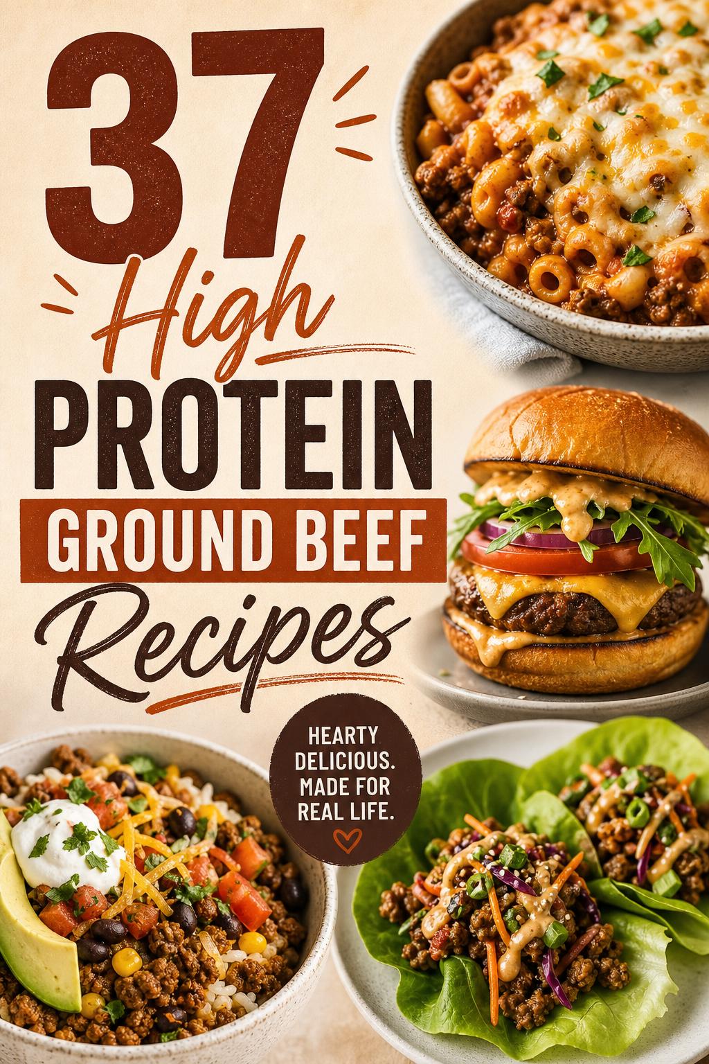 37 High Protein Ground Beef Recipes