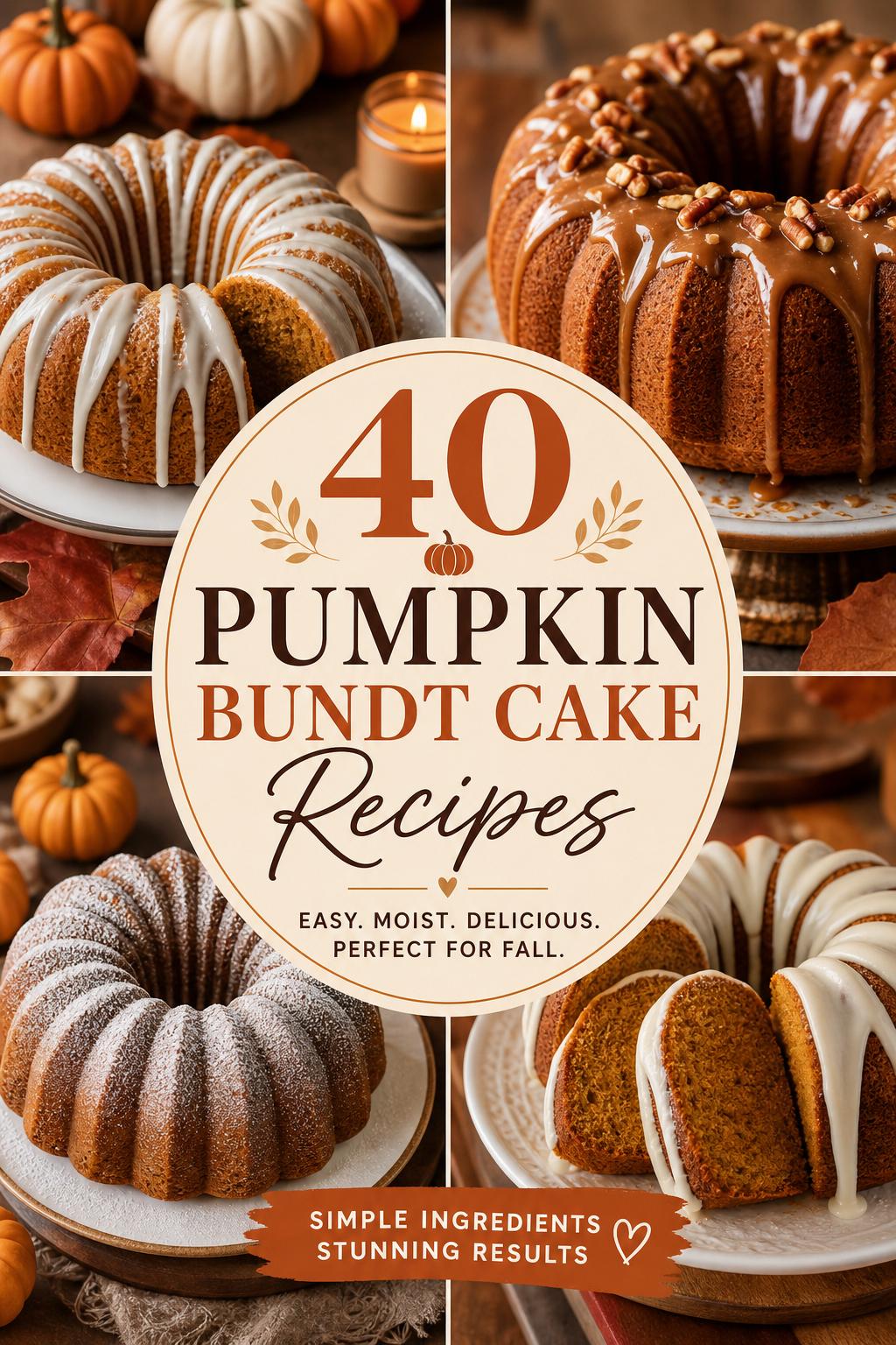 40 Pumpkin Bundt Cake Recipes