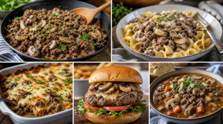 37 Ground Beef And Mushroom Recipes
