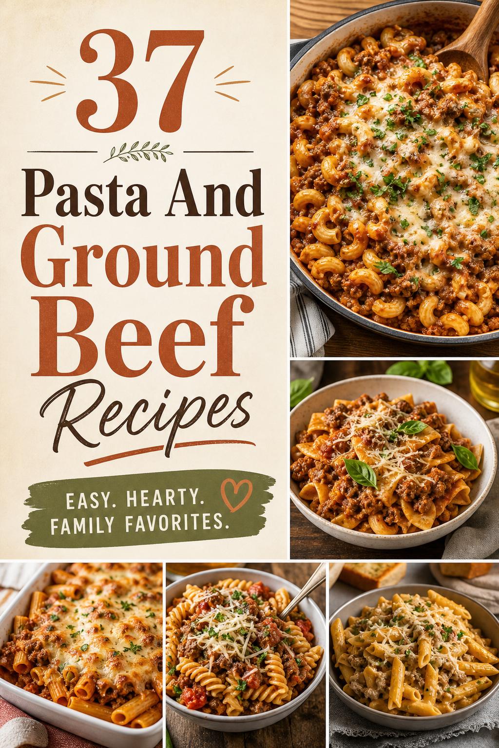 37 Pasta And Ground Beef Recipes
