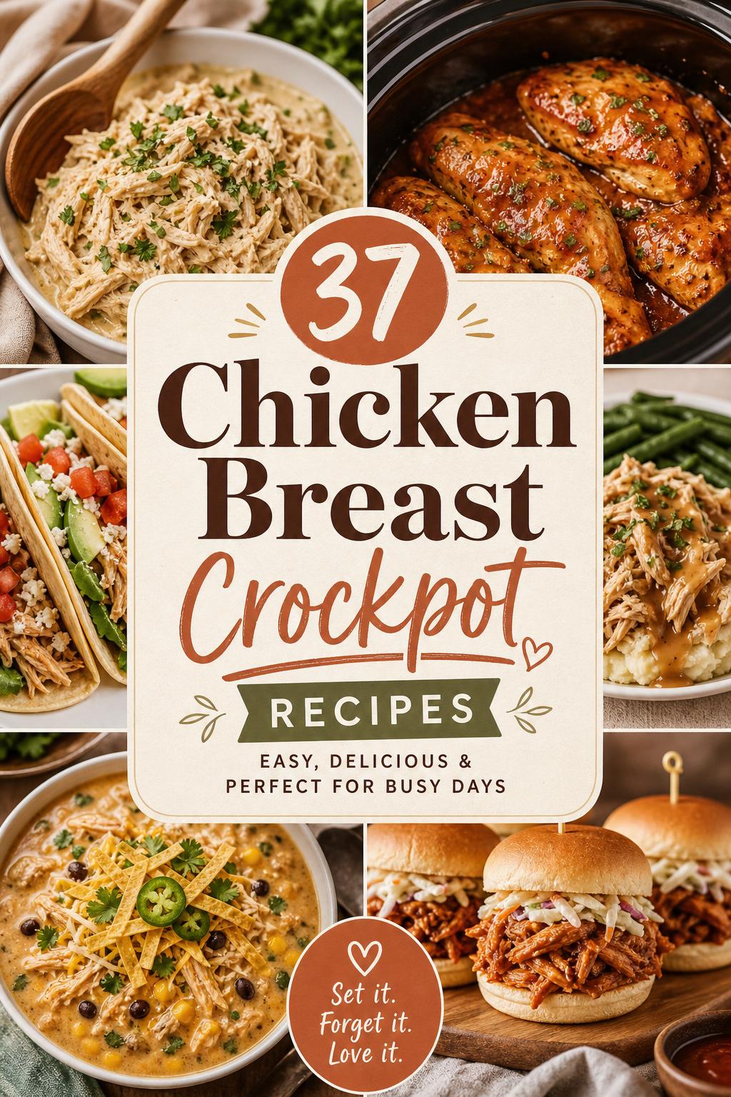 37 Chicken Breast Crockpot Recipes