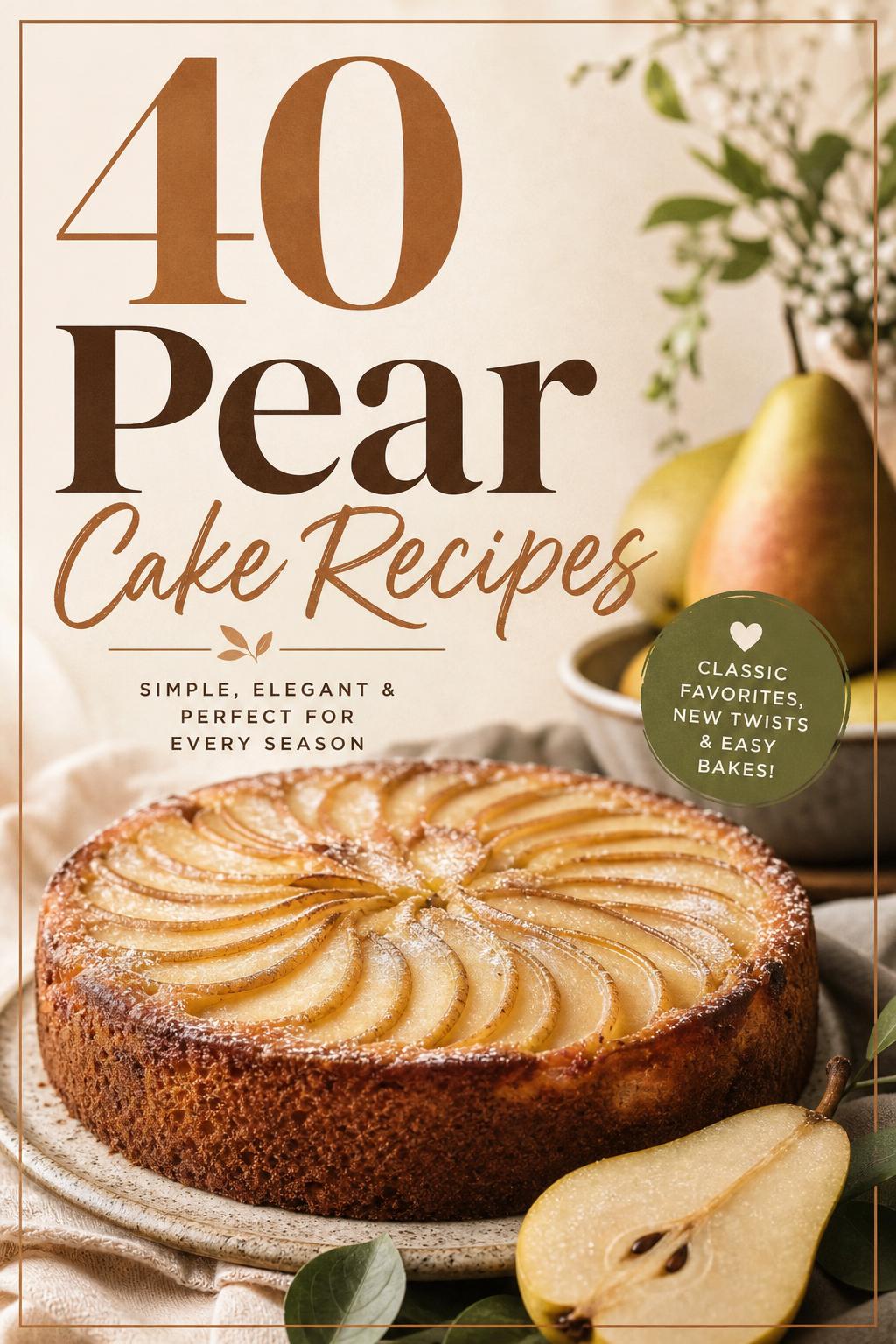 40 Pear Cake Recipes