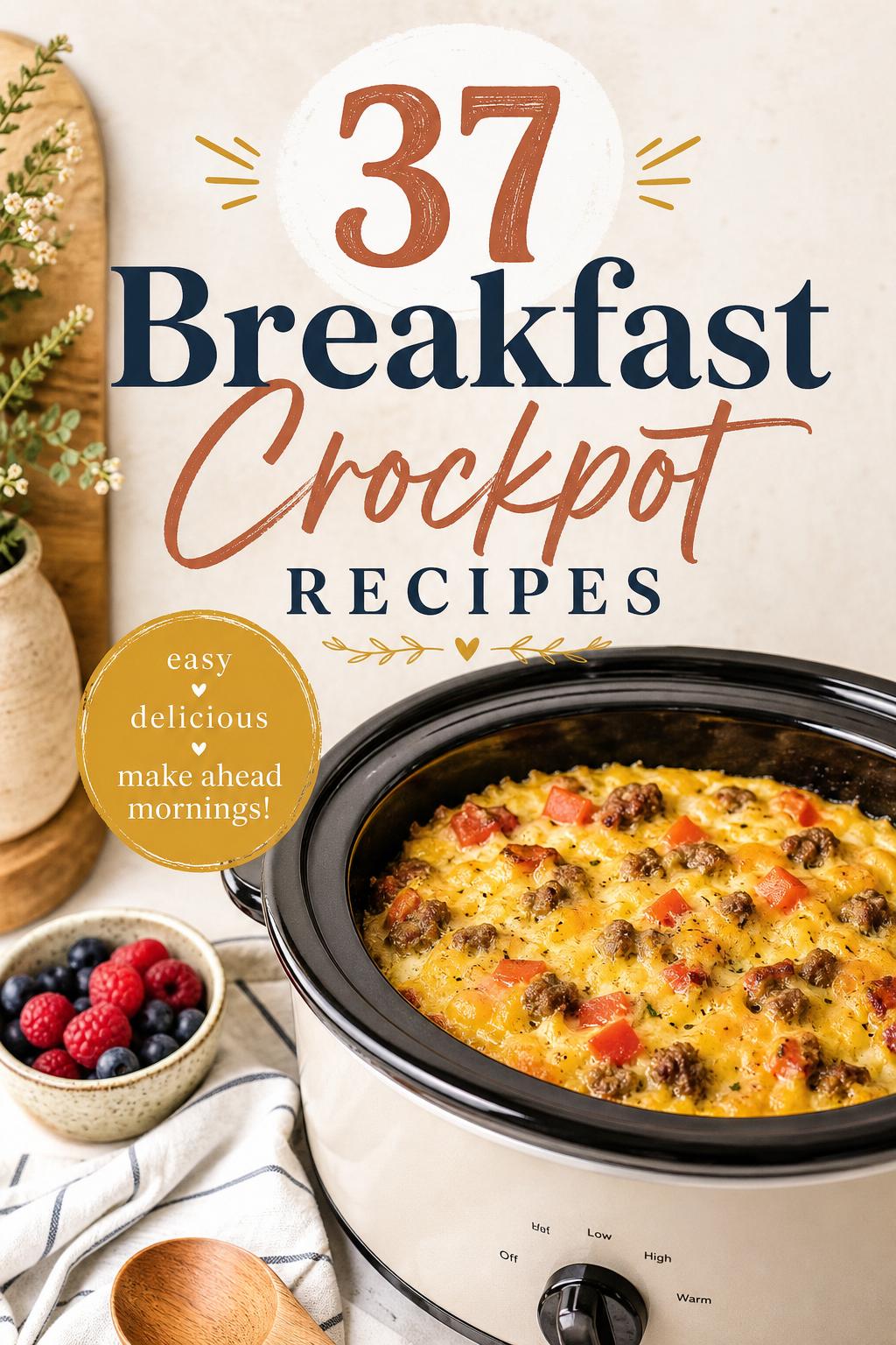 37 Breakfast Crockpot Recipes