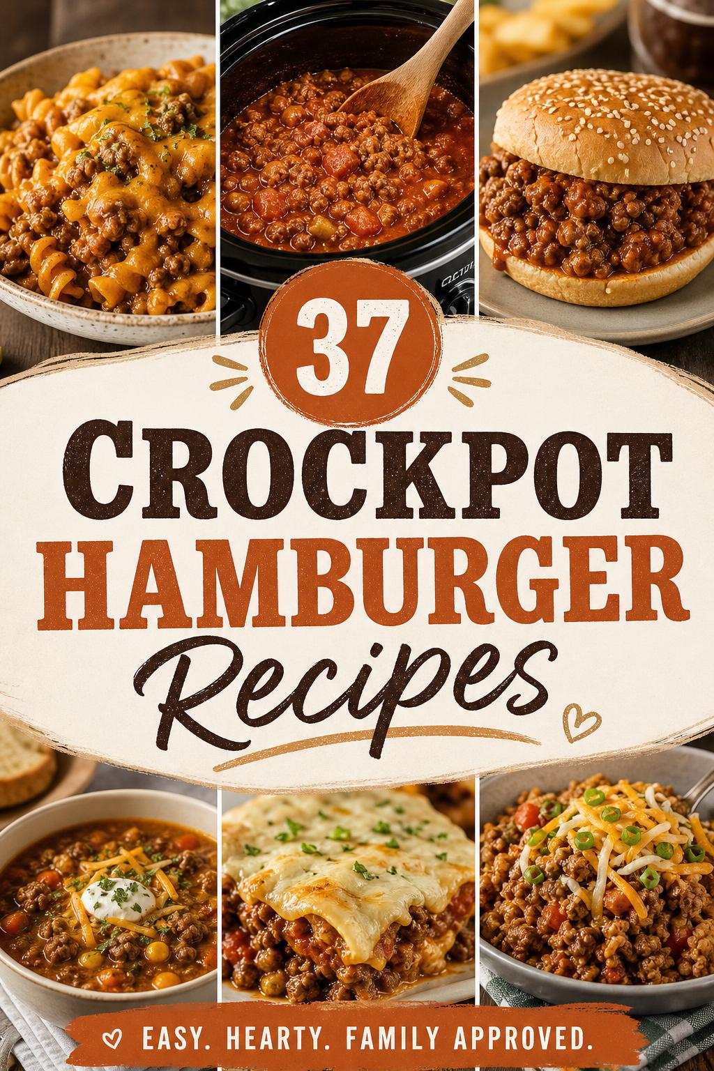 37 Crockpot Hamburger Recipes