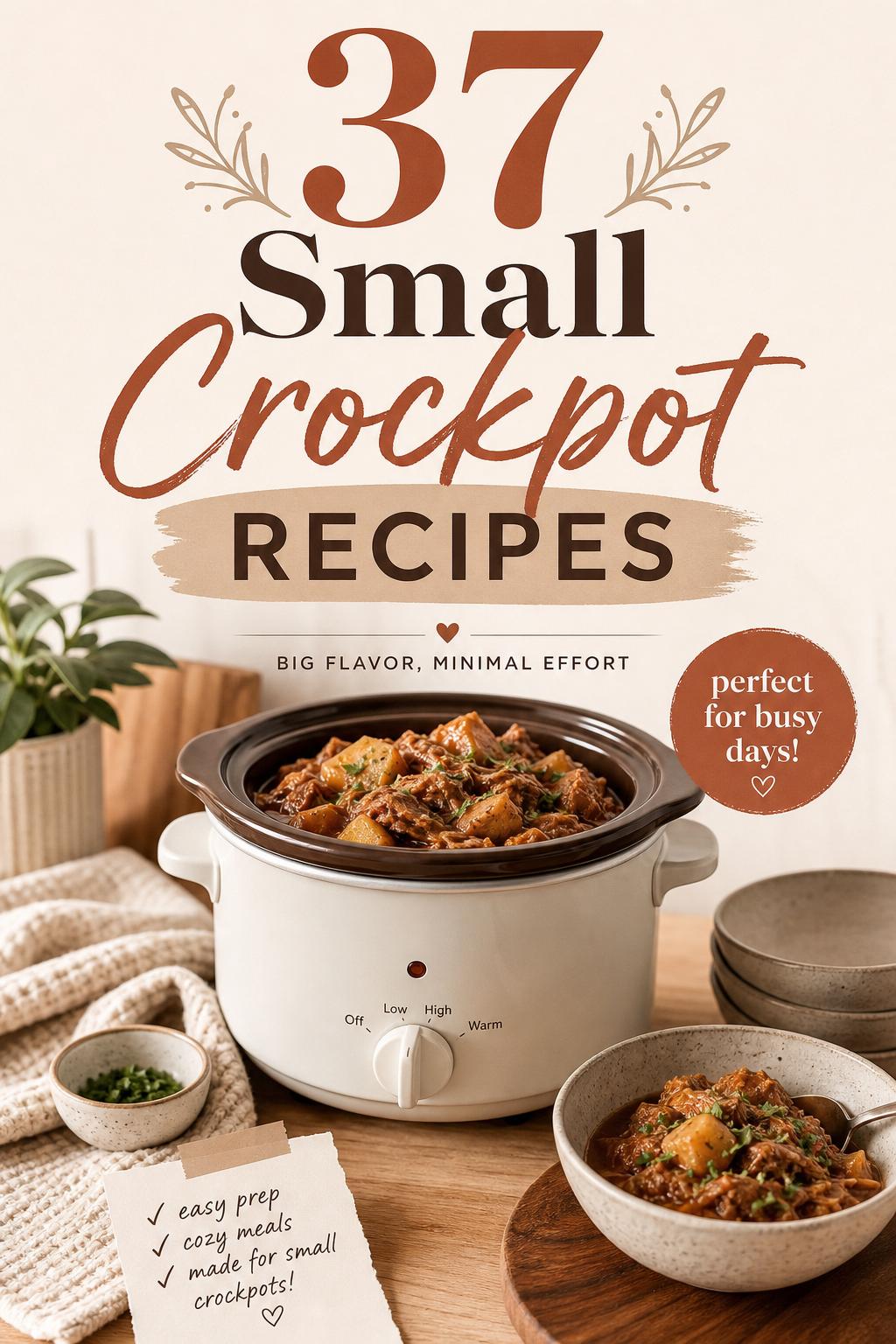 37 Small Crockpot Recipes