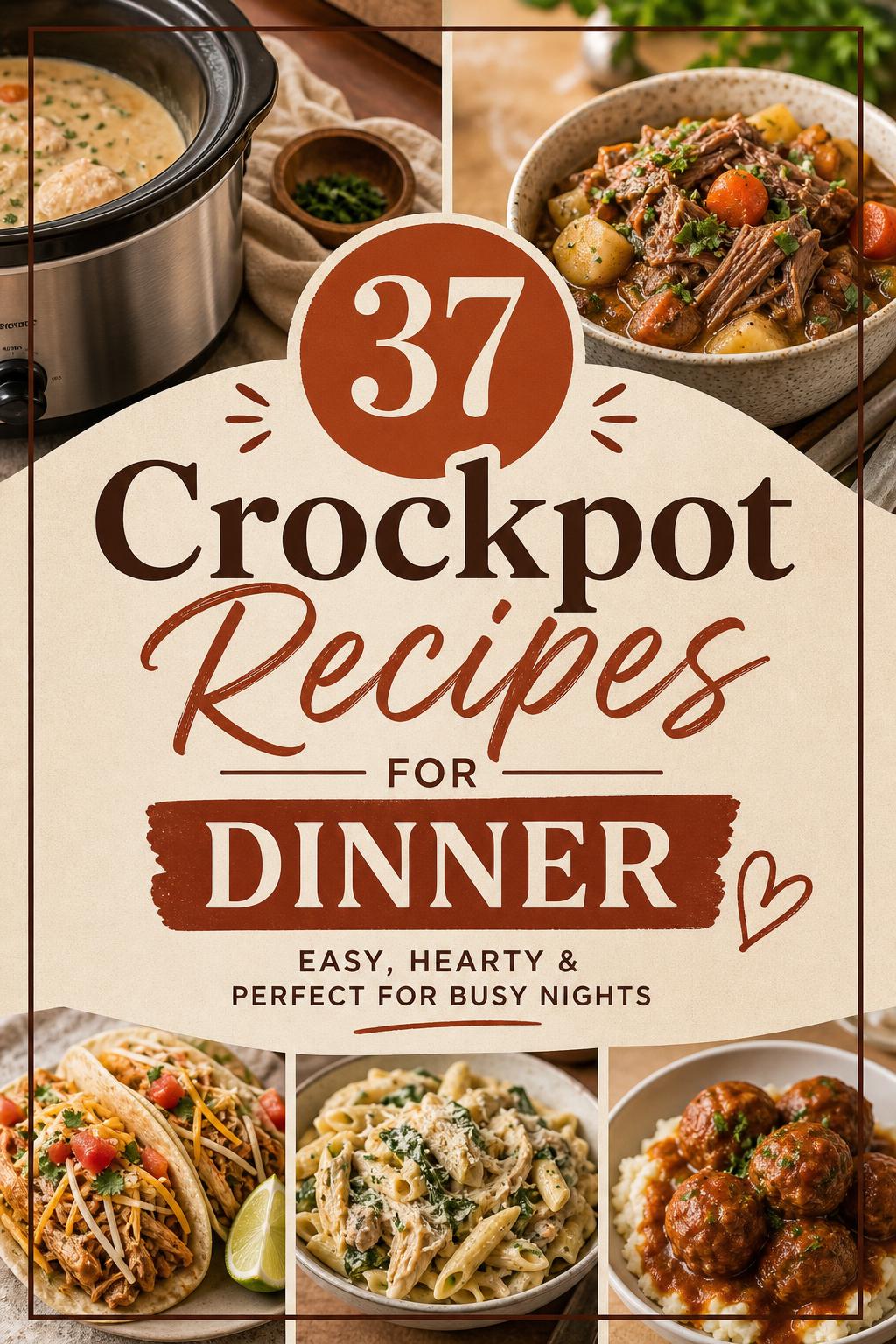 37 Crockpot Recipes For Dinner