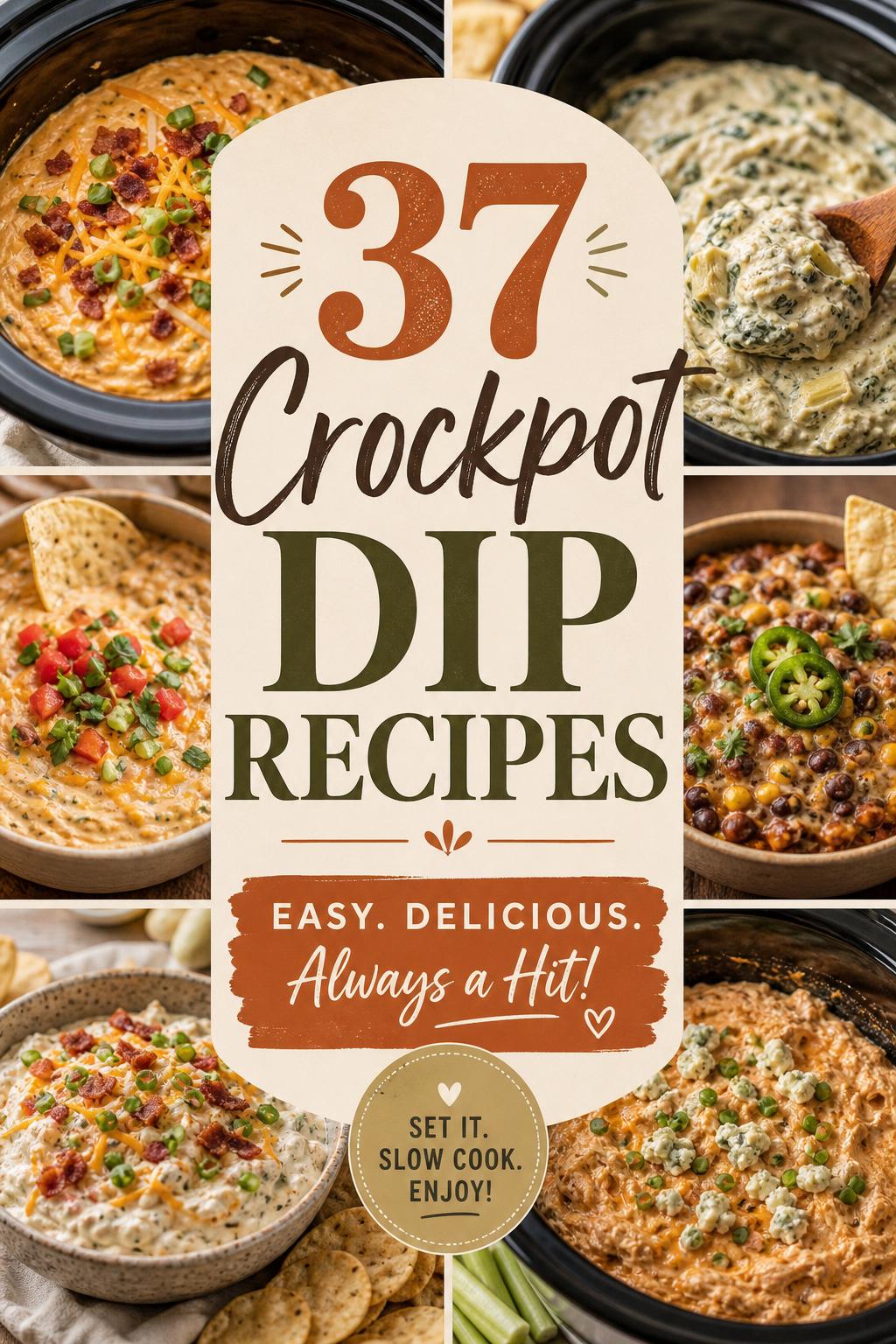 37 Crockpot Dip Recipes