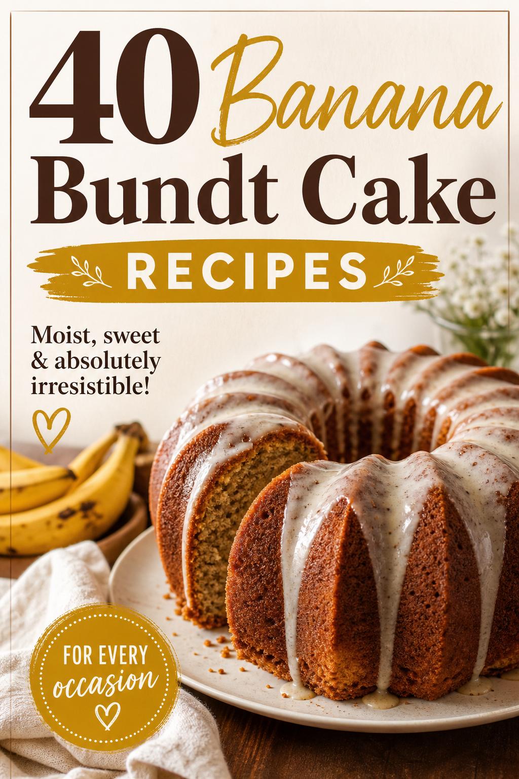 40 Banana Bundt Cake Recipes