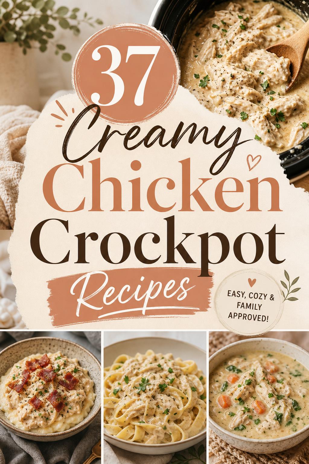 37 Creamy Chicken Crockpot Recipes