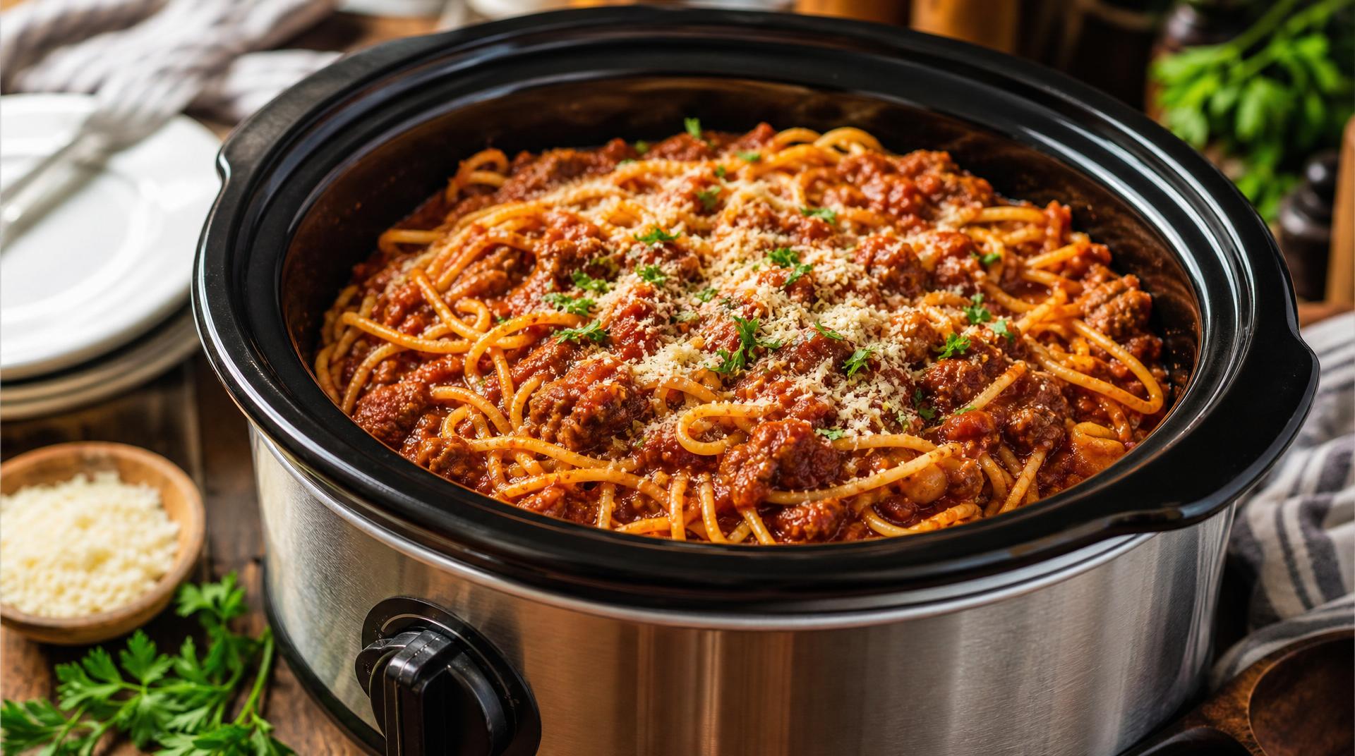 37 Crockpot Spaghetti Recipes