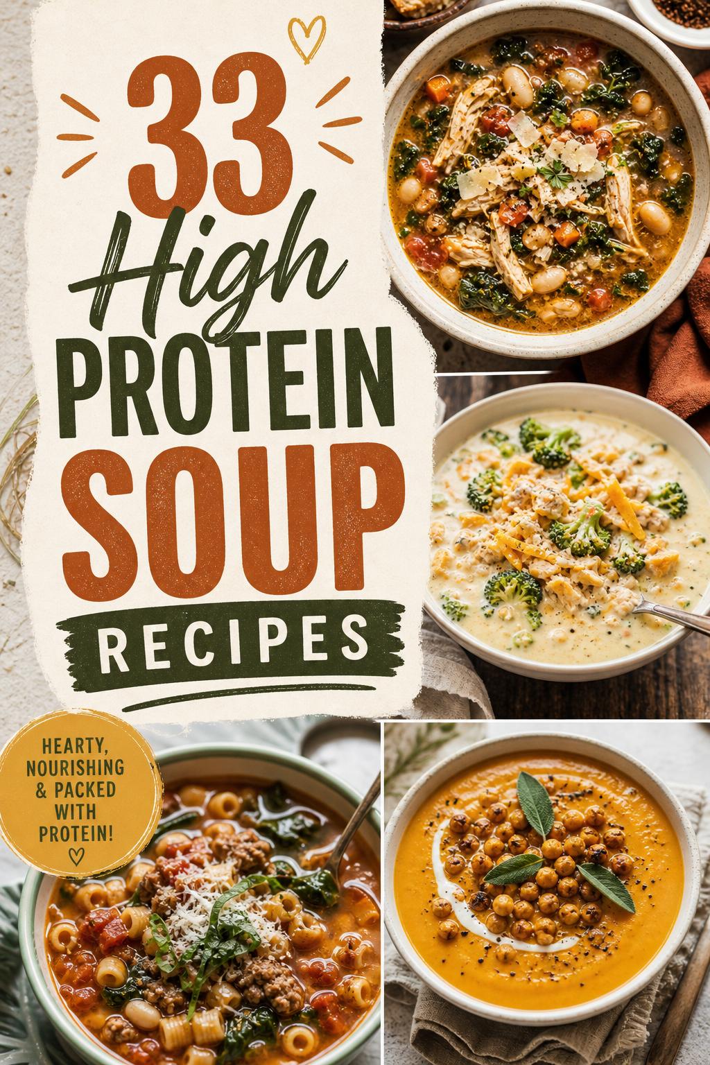 33 High Protein Soup Recipes