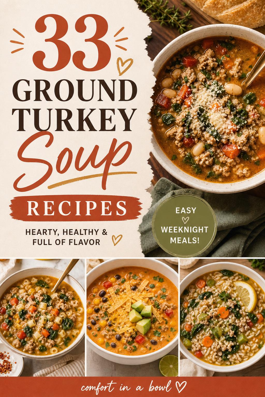 33 Ground Turkey Soup Recipes