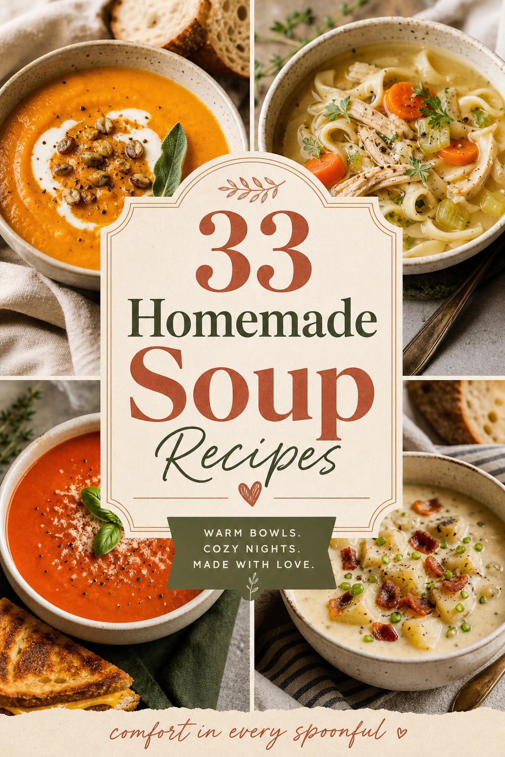 33 Homemade Soup Recipes