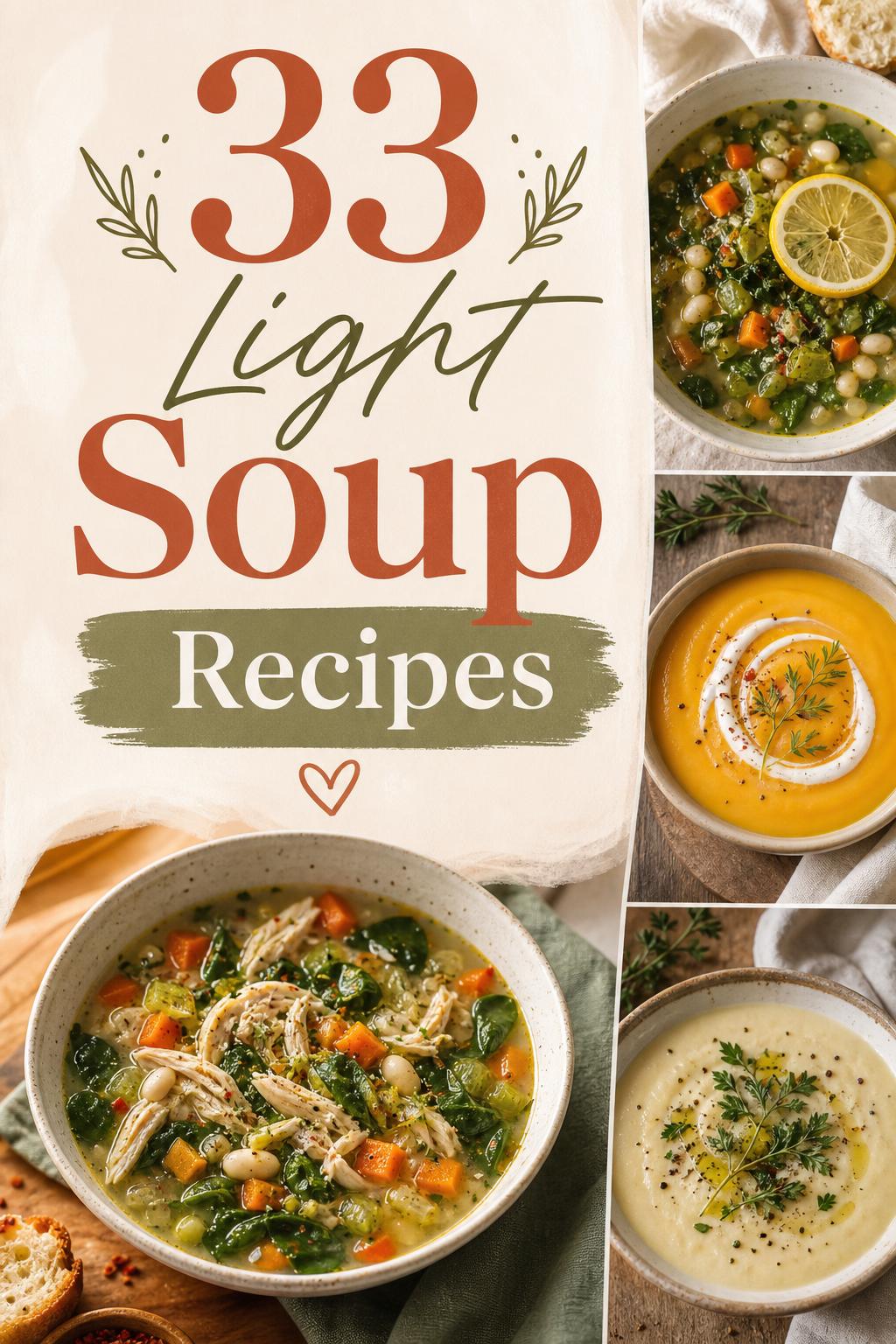 33 Light Soup Recipes