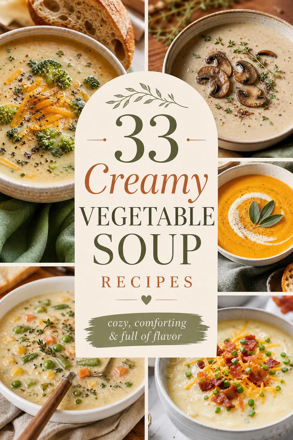 33 Creamy Vegetable Soup Recipes