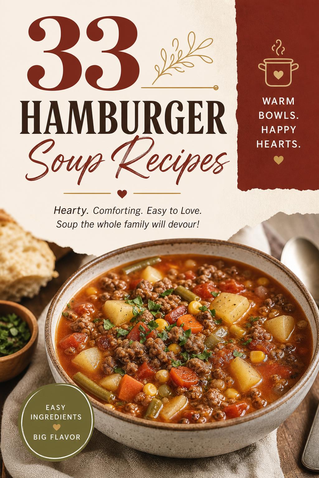 33 Hamburger Soup Recipes
