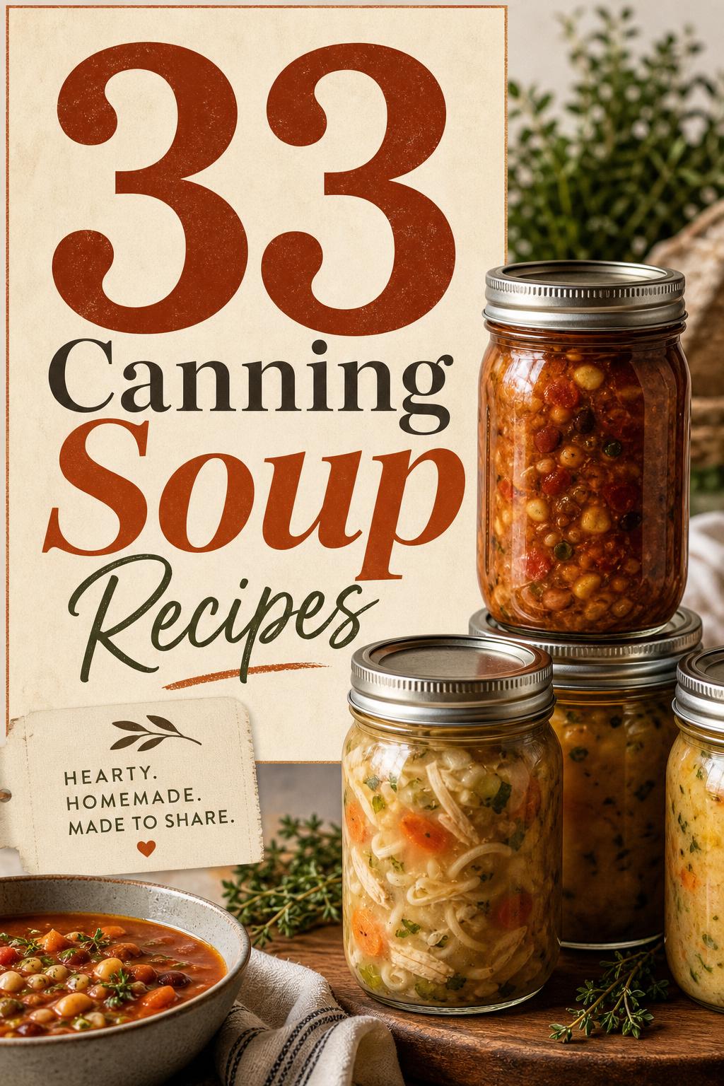 33 Canning Soup Recipes