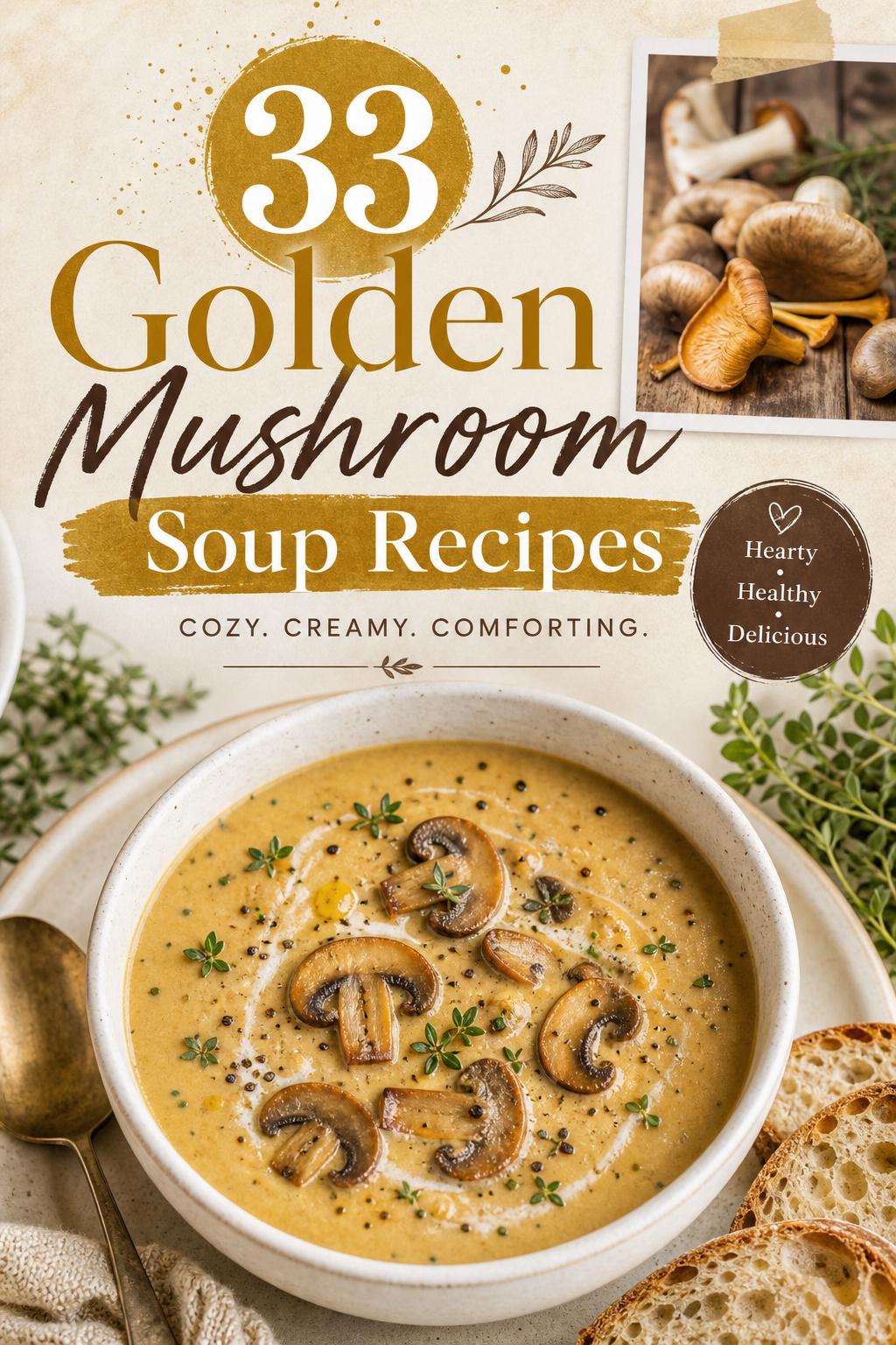 33 Golden Mushroom Soup Recipes