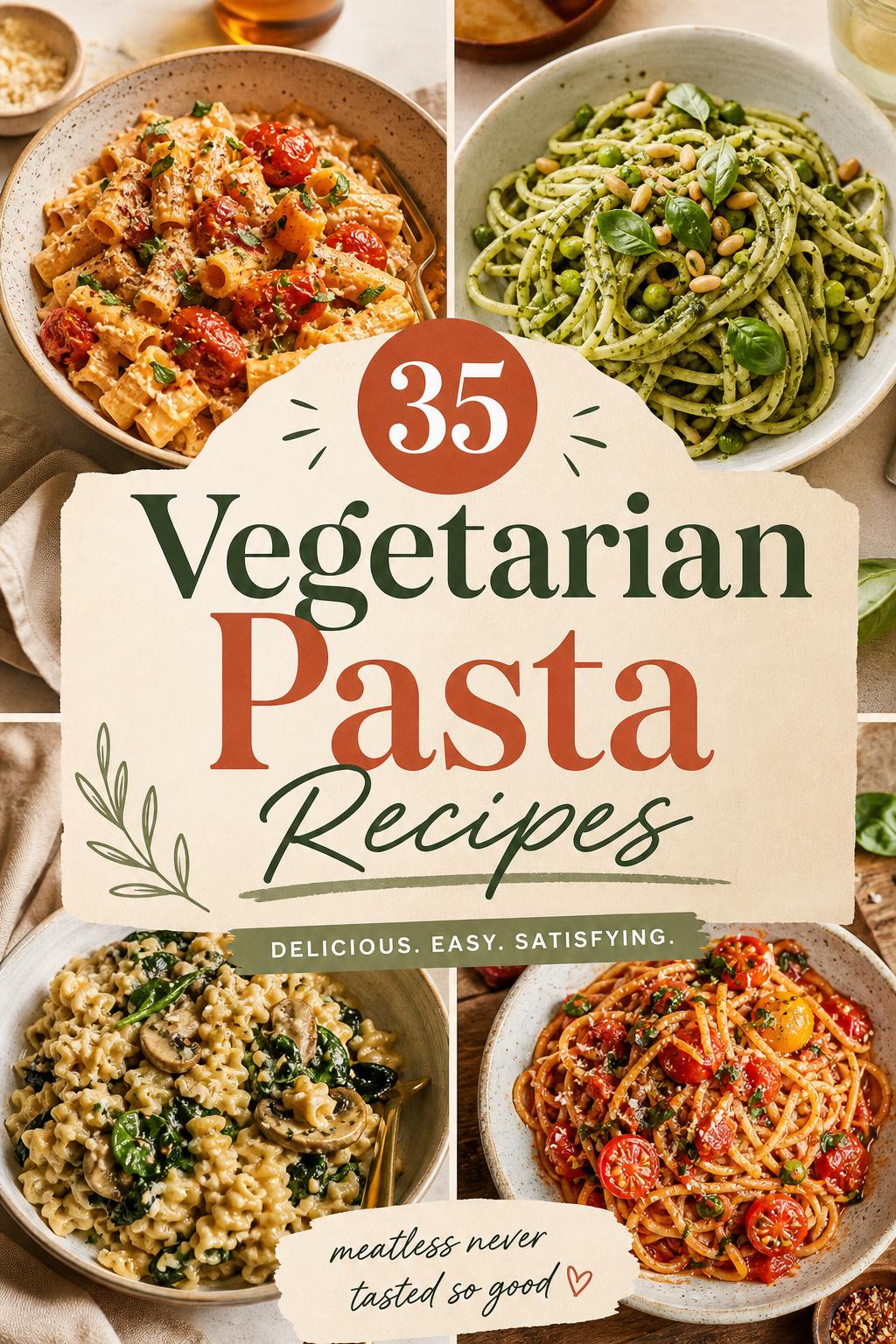 35 Vegetarian Pasta Recipes
