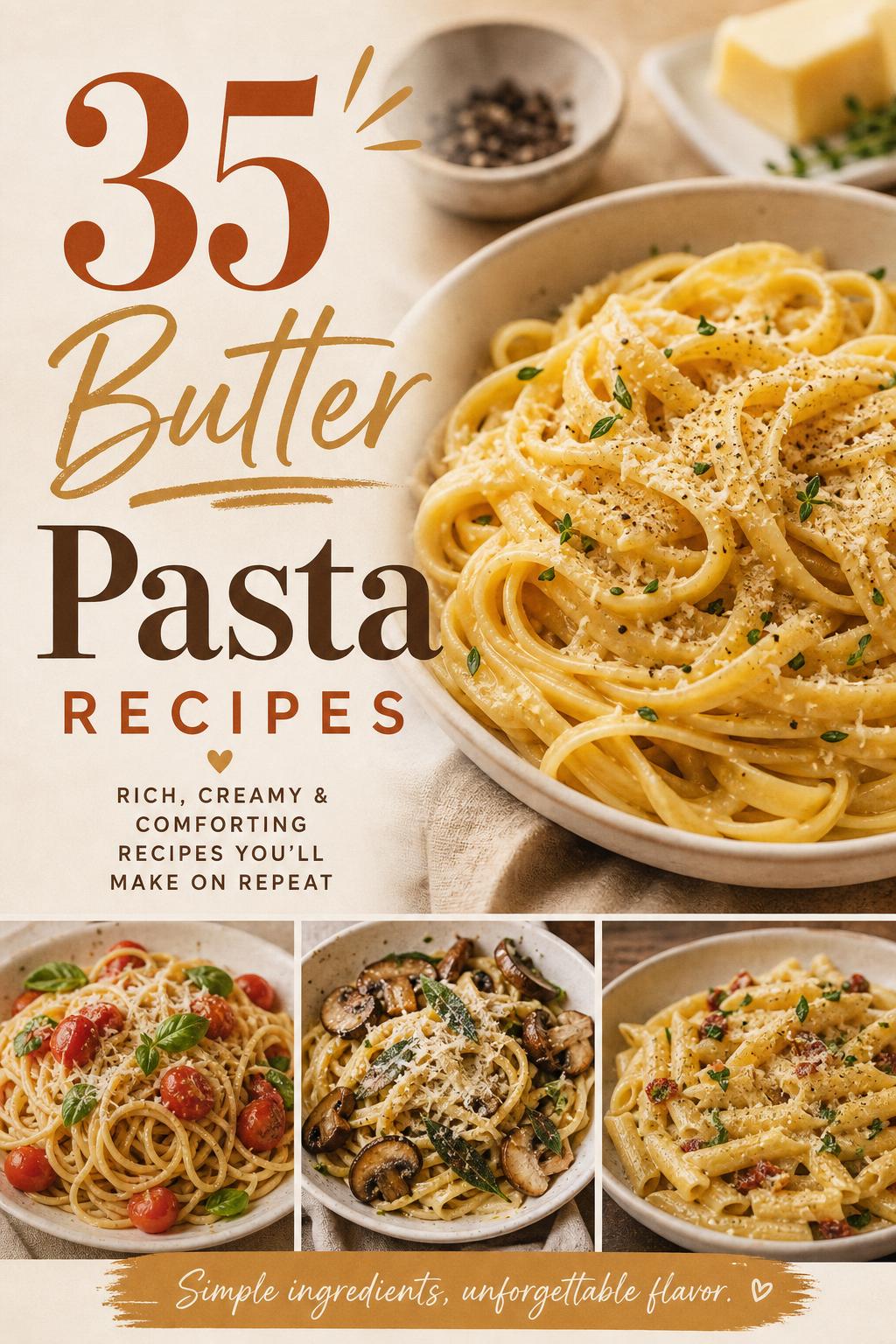 35 Butter Pasta Recipes
